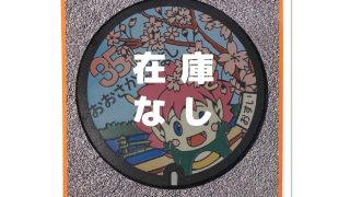 配布休止】図柄 さやりん市制施行３５周年マンホールカードの配布を